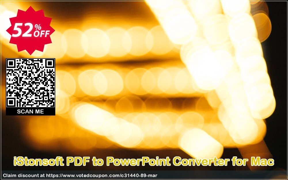 iStonsoft PDF to PowerPoint Converter for MAC Coupon, discount 60% off. Promotion: 