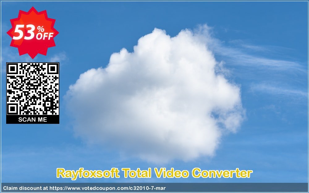 Rayfoxsoft Total Video Converter Coupon, discount AVD SOFTWARE coupon code (32010). Promotion: AVD SOFTWARE discount offer (32010)