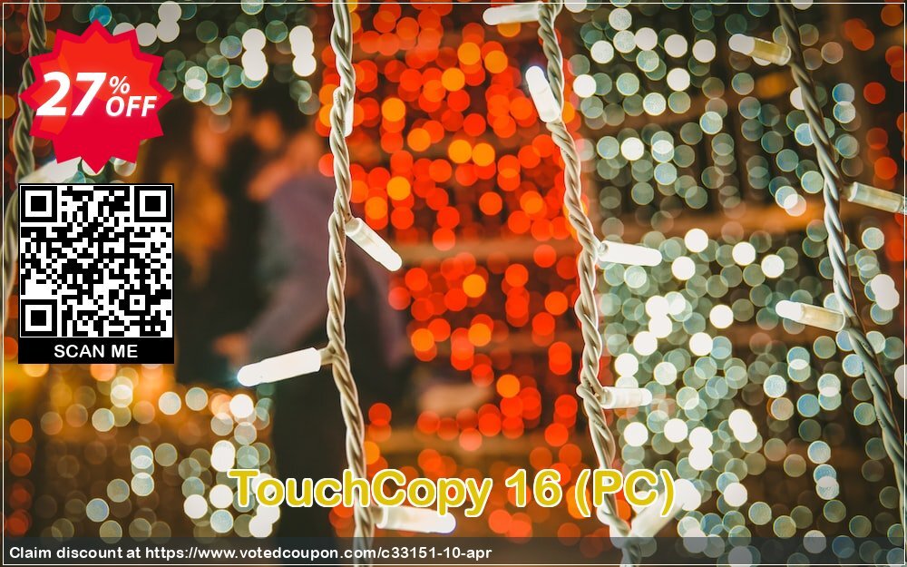 TouchCopy 16, PC Coupon, discount Touchcopy discount. Promotion: TouchCopy16-PC Discount lifetime