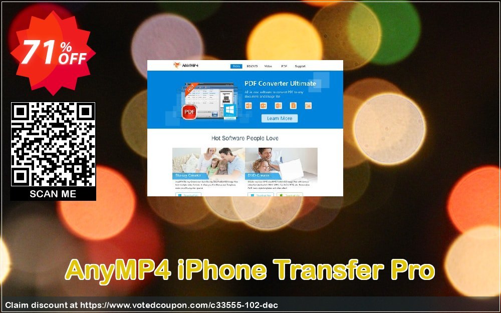 AnyMP4 iPhone Transfer Pro Coupon, discount AnyMP4 coupon (33555). Promotion: 