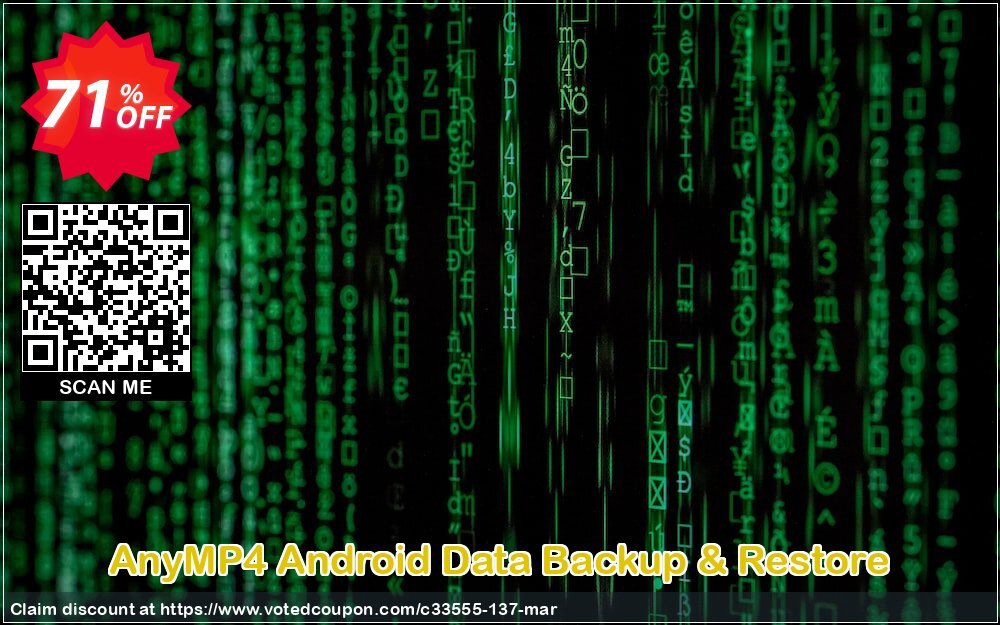 AnyMP4 Android Data Backup & Restore Coupon, discount AnyMP4 Android Data Backup & Restore Lifetime License wonderful deals code 2024. Promotion: 50% AnyMP4 promotion