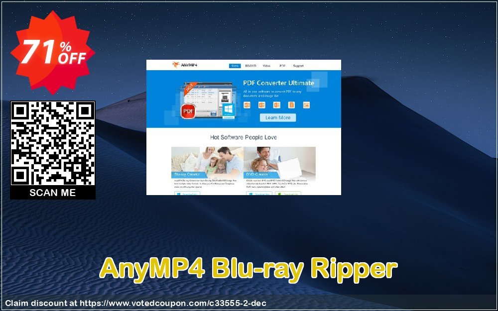 AnyMP4 Blu-ray Ripper Lifetime Coupon, discount AnyMP4 coupon (33555). Promotion: 