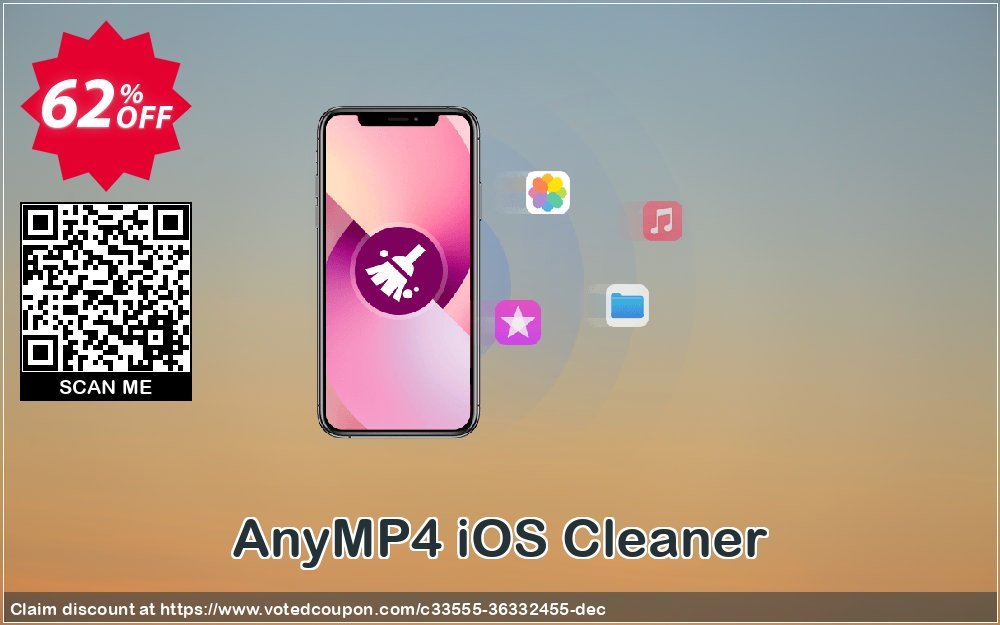 AnyMP4 iOS Cleaner Coupon Code Apr 2024, 62% OFF - VotedCoupon