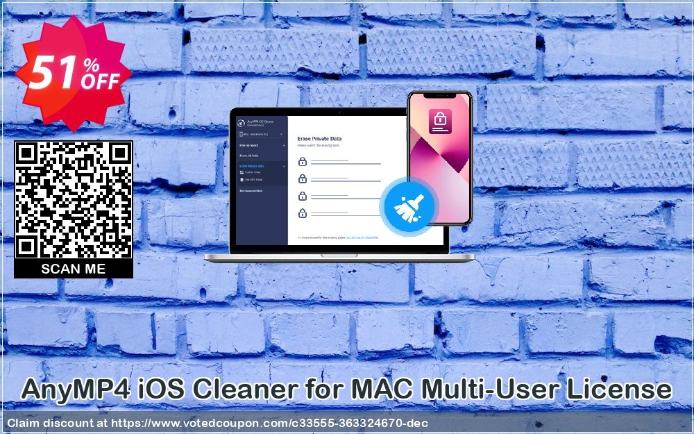 AnyMP4 iOS Cleaner for MAC Multi-User Plan Coupon Code Apr 2024, 51% OFF - VotedCoupon