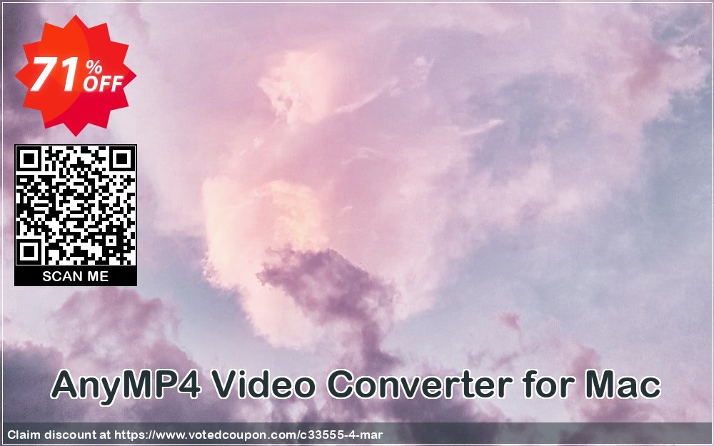 AnyMP4 Video Converter for MAC Coupon, discount AnyMP4 coupon (33555). Promotion: 