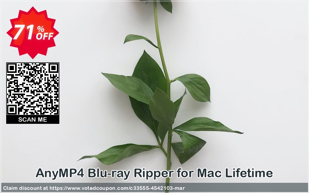 AnyMP4 Blu-ray Ripper for MAC Lifetime Coupon, discount AnyMP4 coupon (33555). Promotion: 