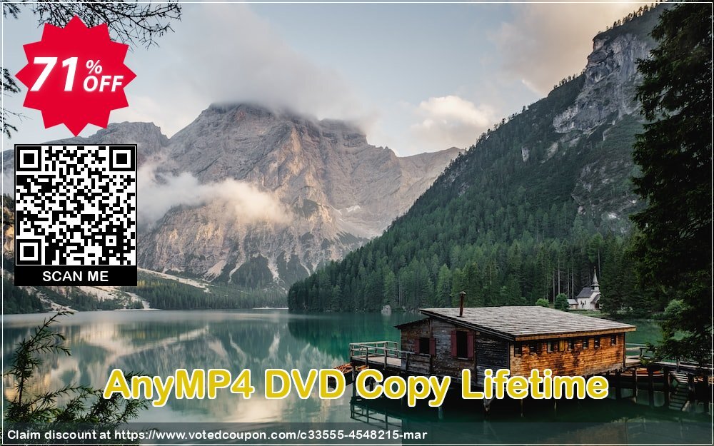 AnyMP4 DVD Copy Lifetime Coupon, discount AnyMP4 coupon (33555). Promotion: 