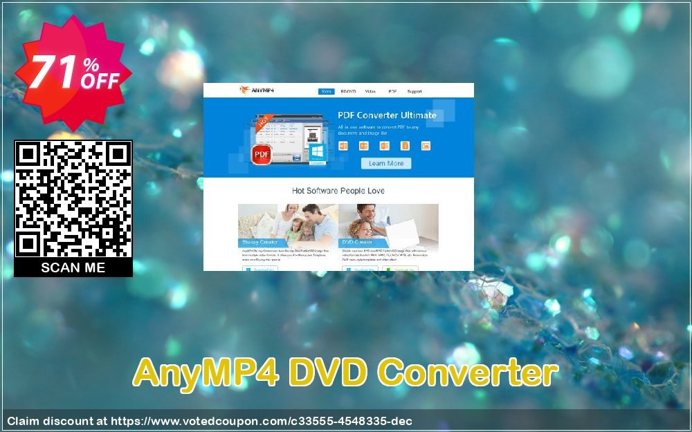 AnyMP4 DVD Converter Coupon, discount AnyMP4 DVD Converter coupon. Promotion: 50% AnyMP4 promotion