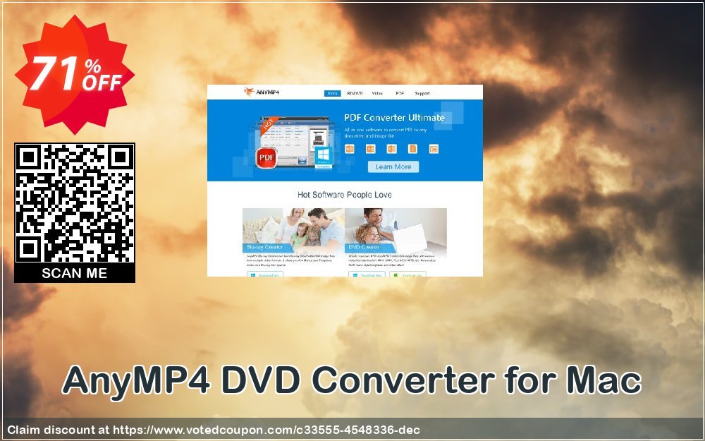 AnyMP4 DVD Converter for MAC Coupon Code Jun 2024, 71% OFF - VotedCoupon