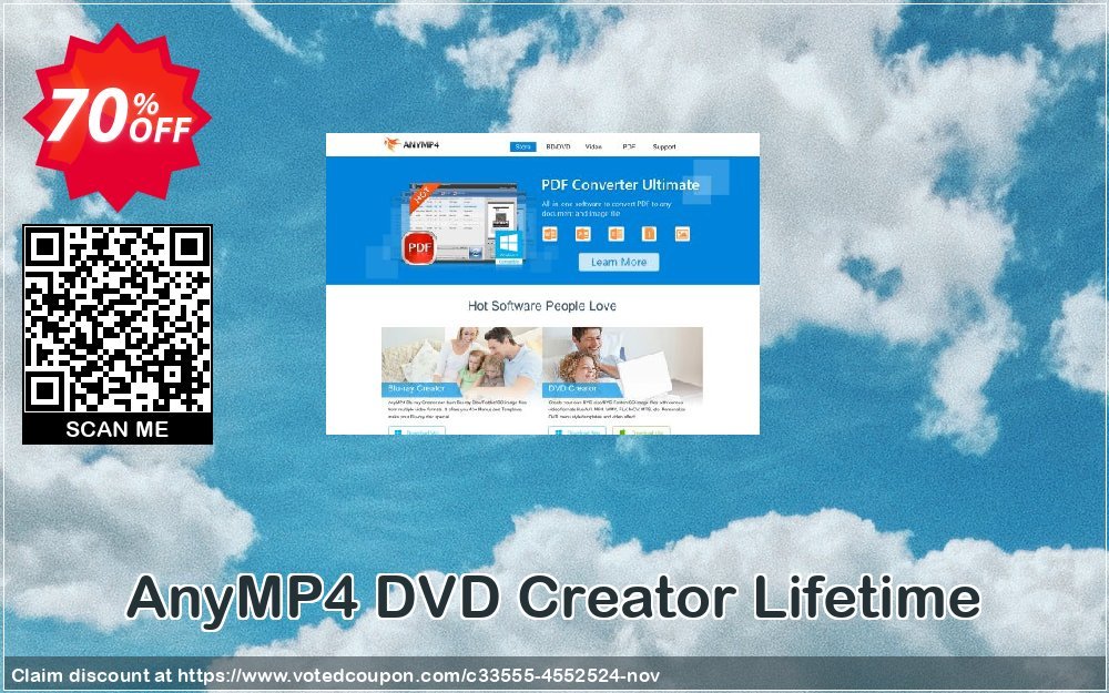 AnyMP4 DVD Creator Lifetime Coupon, discount AnyMP4 coupon (33555). Promotion: 