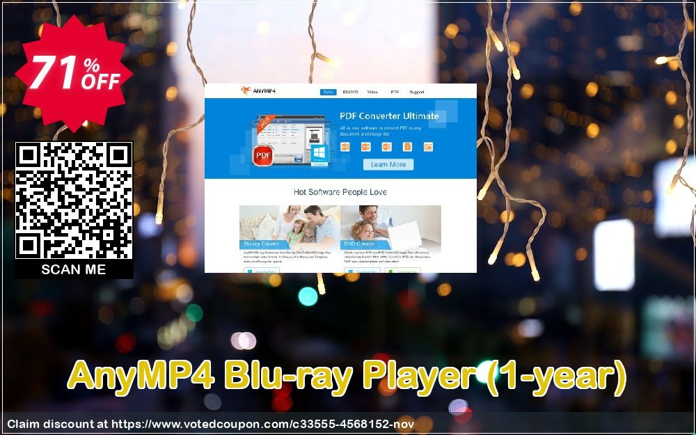 AnyMP4 Blu-ray Player, 1-year 