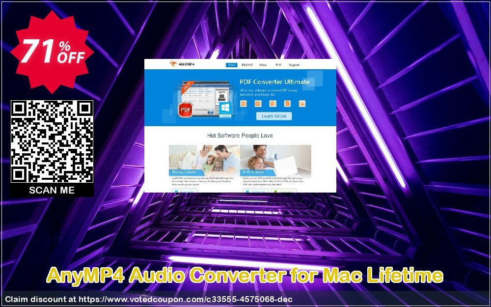 AnyMP4 Audio Converter for MAC Lifetime Coupon, discount AnyMP4 coupon (33555). Promotion: 