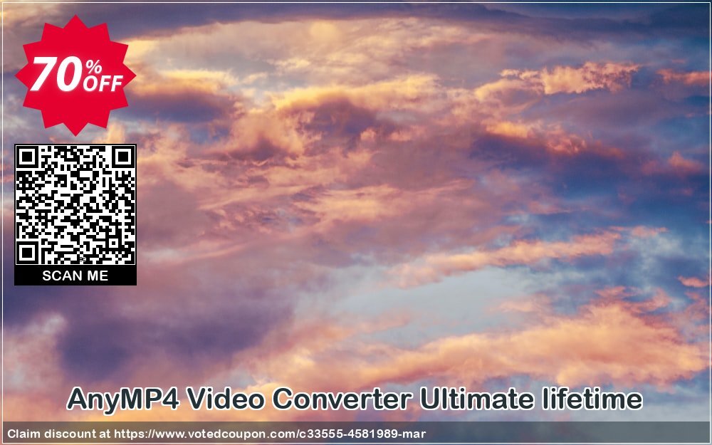 AnyMP4 Video Converter Ultimate lifetime Coupon, discount AnyMP4 Video Converter Ultimate lifetime coupon (33555). Promotion: 50% AnyMP4