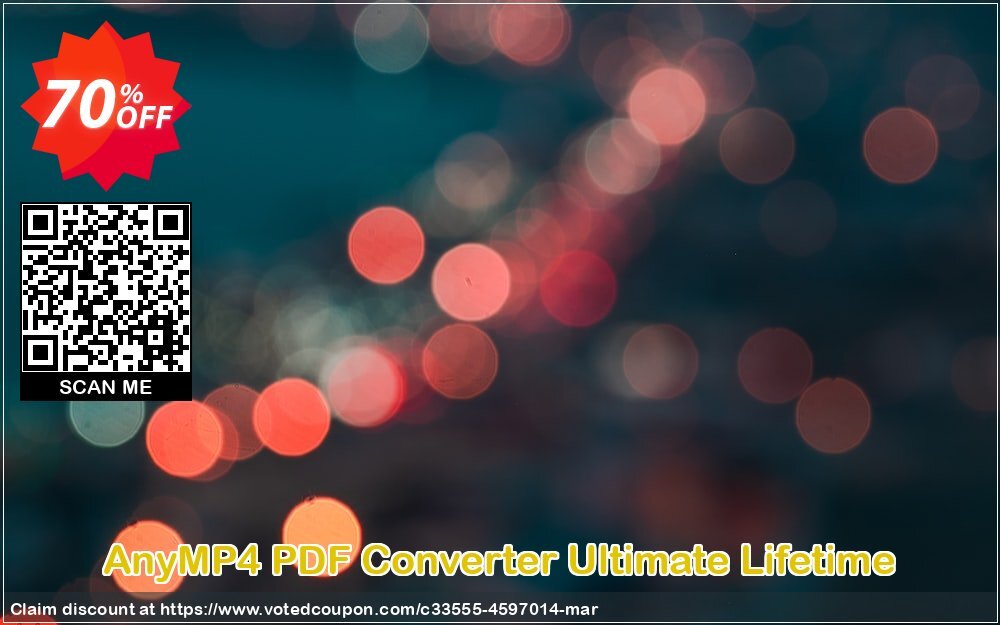 AnyMP4 PDF Converter Ultimate Lifetime Coupon, discount AnyMP4 coupon (33555). Promotion: 