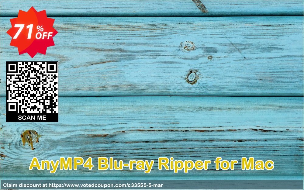 AnyMP4 Blu-ray Ripper for MAC Coupon Code May 2024, 71% OFF - VotedCoupon