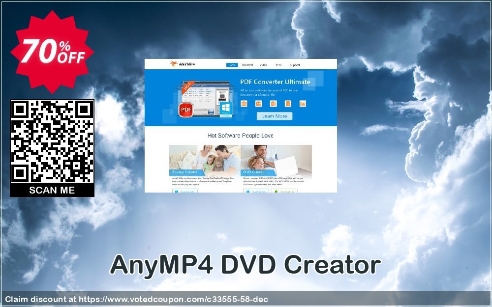 AnyMP4 DVD Creator Coupon, discount AnyMP4 coupon (33555). Promotion: 