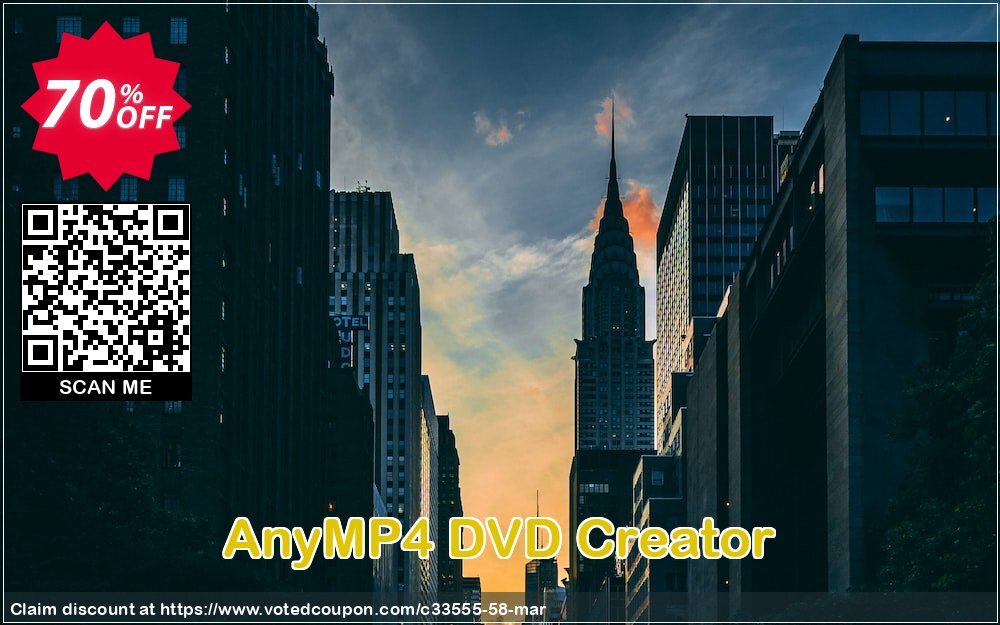 AnyMP4 DVD Creator Coupon, discount AnyMP4 coupon (33555). Promotion: 