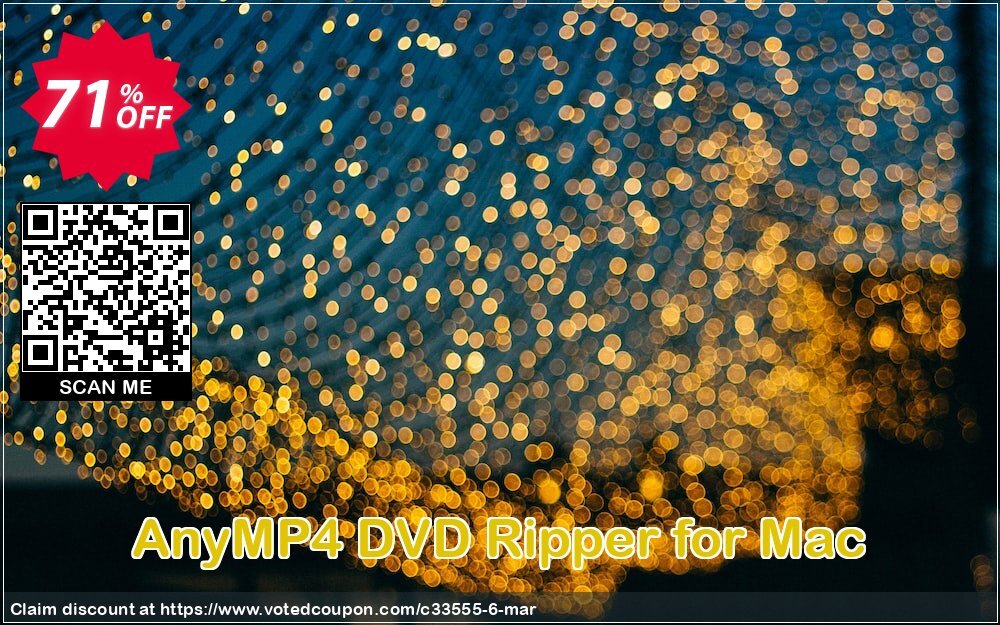 AnyMP4 DVD Ripper for MAC Coupon Code May 2024, 71% OFF - VotedCoupon