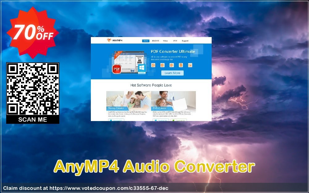 AnyMP4 Audio Converter Coupon, discount AnyMP4 coupon (33555). Promotion: 