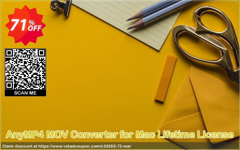 AnyMP4 MOV Converter for MAC Lifetime Plan Coupon Code May 2024, 71% OFF - VotedCoupon