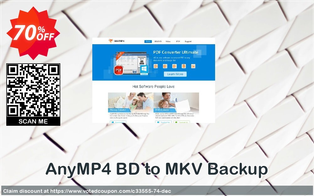 AnyMP4 BD to MKV Backup Coupon Code Apr 2024, 70% OFF - VotedCoupon