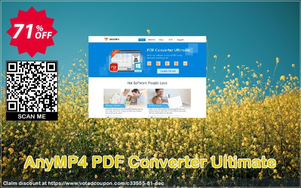 AnyMP4 PDF Converter Ultimate Coupon Code Apr 2024, 71% OFF - VotedCoupon