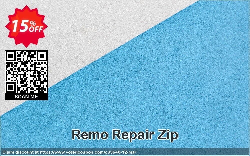 Remo Repair Zip Coupon, discount 15% Remosoftware. Promotion: 5% CJ Sitewide