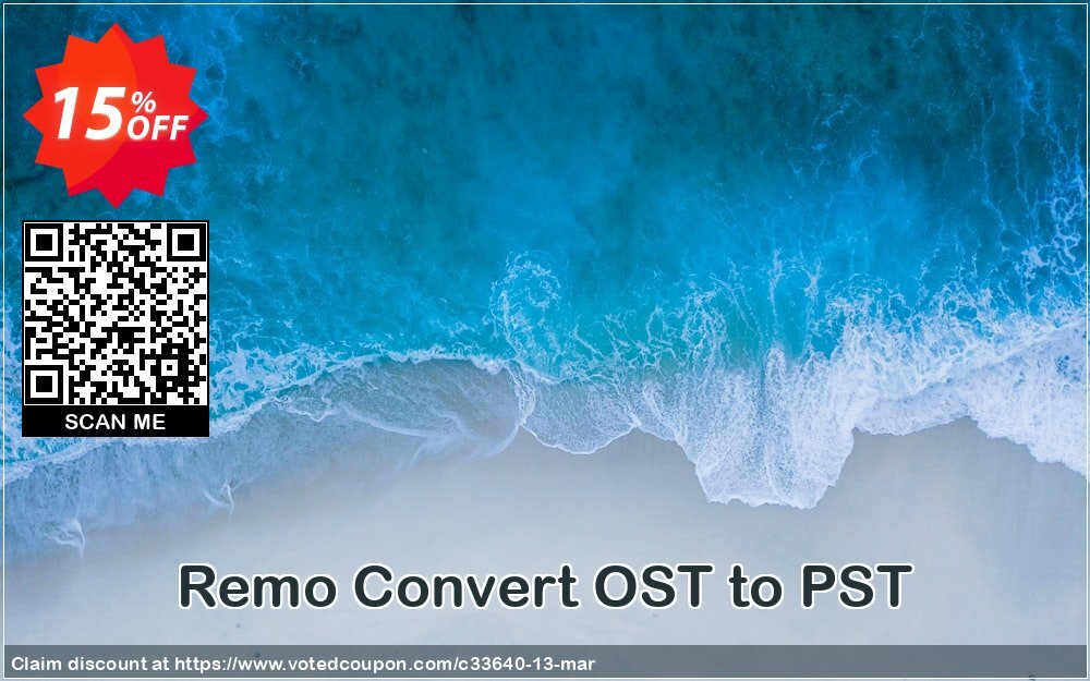 Remo Convert OST to PST Coupon, discount 15% Remosoftware. Promotion: 5% CJ Sitewide