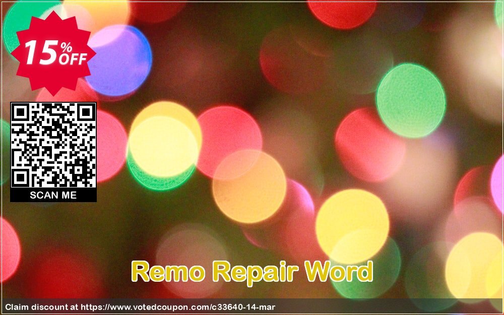 Remo Repair Word Coupon, discount 15% Remosoftware. Promotion: 5% CJ Sitewide