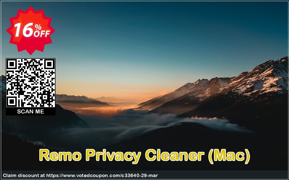 Remo Privacy Cleaner, MAC  Coupon Code Apr 2024, 16% OFF - VotedCoupon