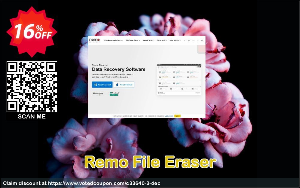 Remo File Eraser Coupon, discount 15% Remosoftware. Promotion: 5% CJ Sitewide