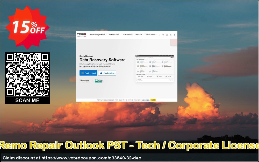 Remo Repair Outlook PST - Tech / Corporate Plan Coupon Code May 2024, 15% OFF - VotedCoupon