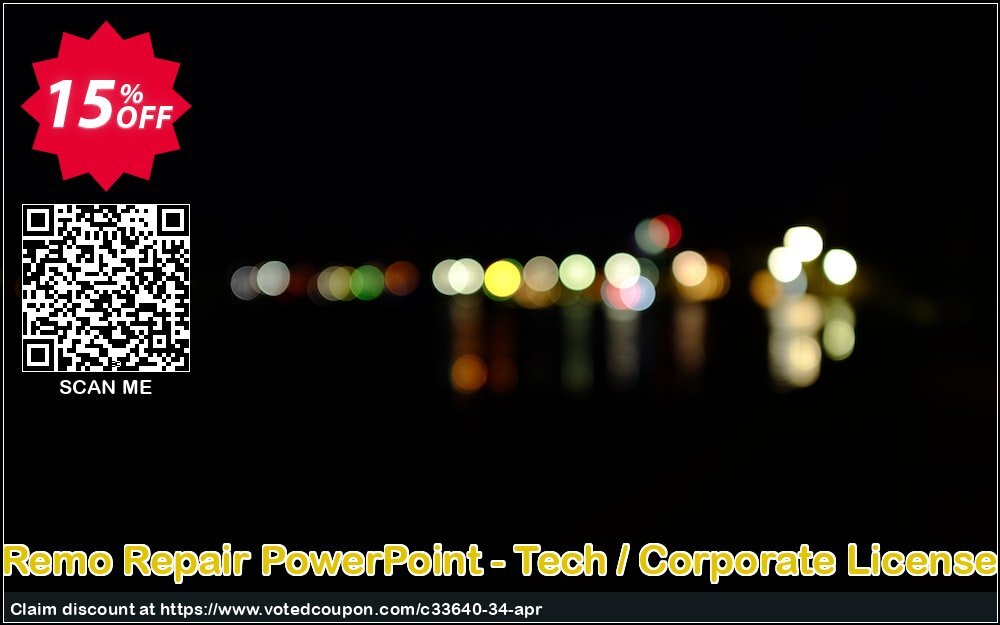 Remo Repair PowerPoint - Tech / Corporate Plan Coupon, discount 15% Remosoftware. Promotion: 5% CJ Sitewide