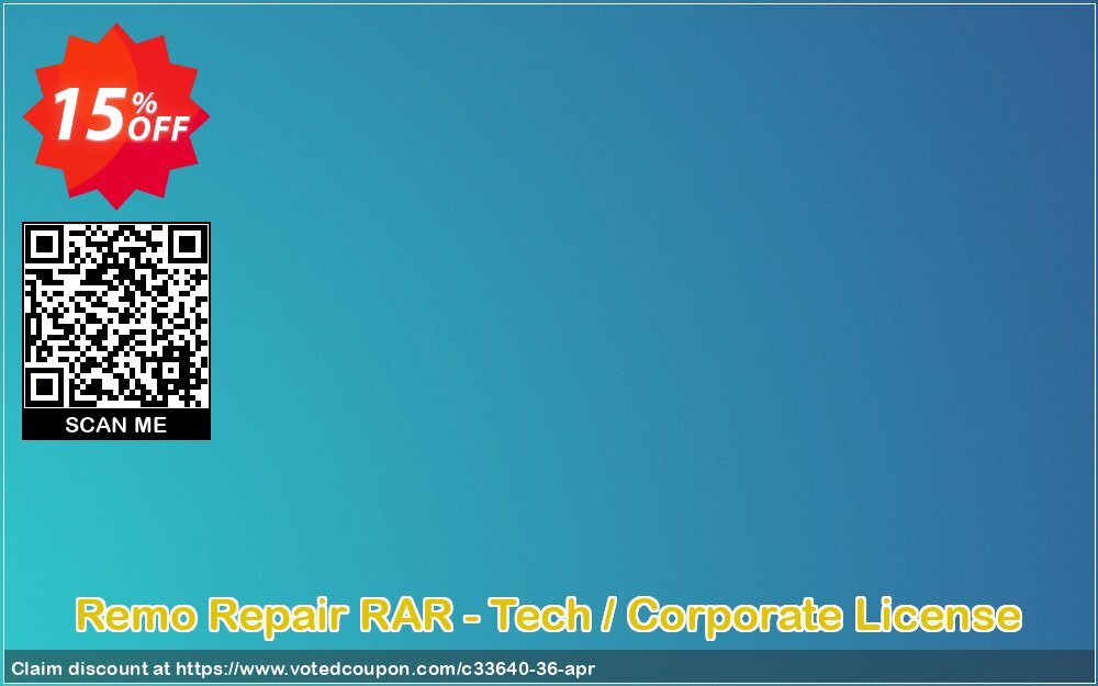 Remo Repair RAR - Tech / Corporate Plan Coupon, discount 15% Remosoftware. Promotion: 5% CJ Sitewide