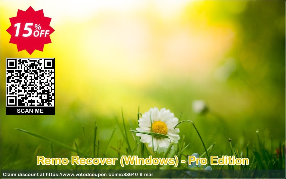 Remo Recover, WINDOWS - Pro Edition Coupon, discount 15% Remosoftware. Promotion: 5% CJ Sitewide