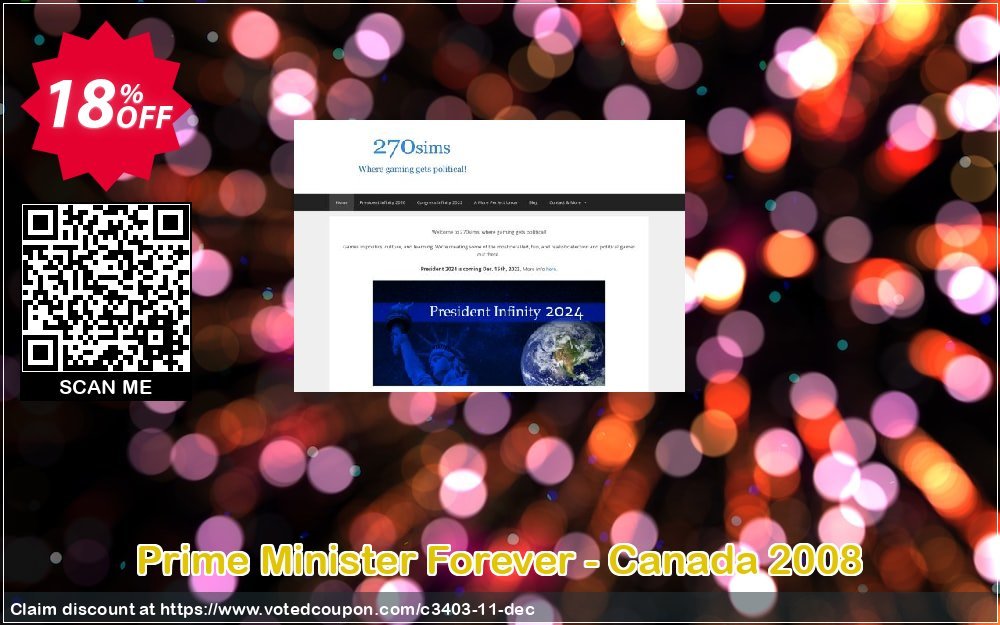 Prime Minister Forever - Canada 2008 Coupon, discount 270soft coupon (3403). Promotion: 270soft coupon codes