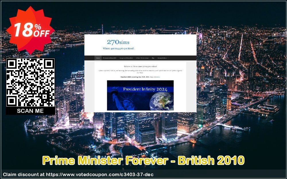 Prime Minister Forever - British 2010 Coupon, discount 270soft coupon (3403). Promotion: 270soft coupon codes