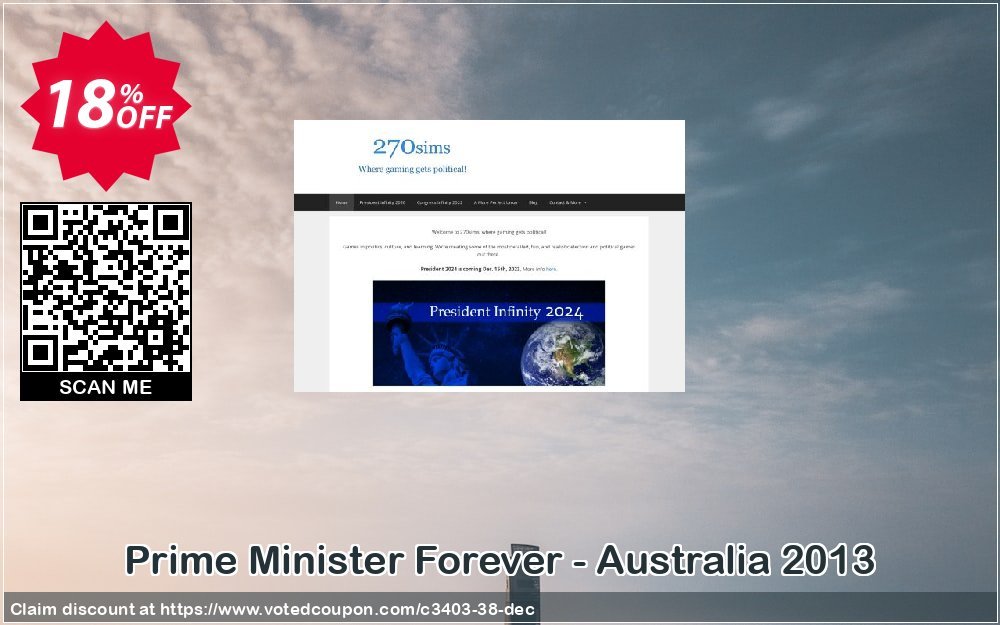 Prime Minister Forever - Australia 2013 Coupon, discount 270soft coupon (3403). Promotion: 270soft coupon codes