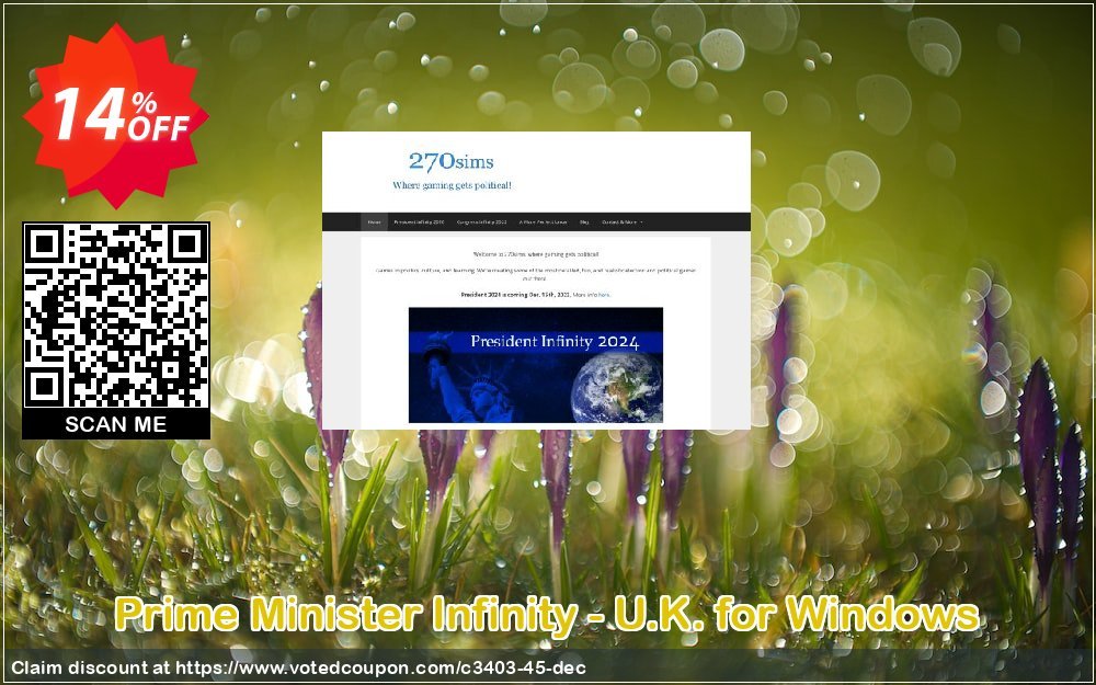 Prime Minister Infinity - U.K. for WINDOWS Coupon, discount 270soft coupon (3403). Promotion: 270soft coupon codes
