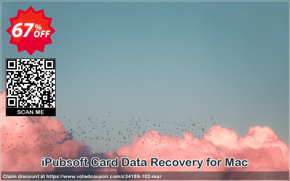 iPubsoft Card Data Recovery for MAC Coupon, discount 65% disocunt. Promotion: 