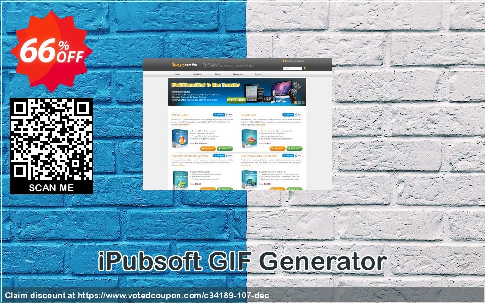 iPubsoft GIF Generator Coupon, discount 65% disocunt. Promotion: 