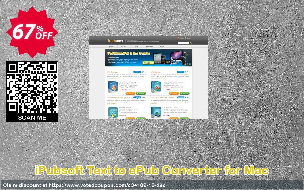 iPubsoft Text to ePub Converter for MAC Coupon Code Jun 2024, 67% OFF - VotedCoupon