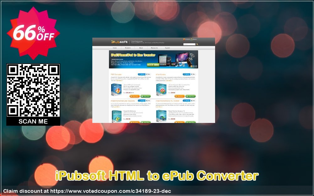 iPubsoft HTML to ePub Converter Coupon Code May 2024, 66% OFF - VotedCoupon