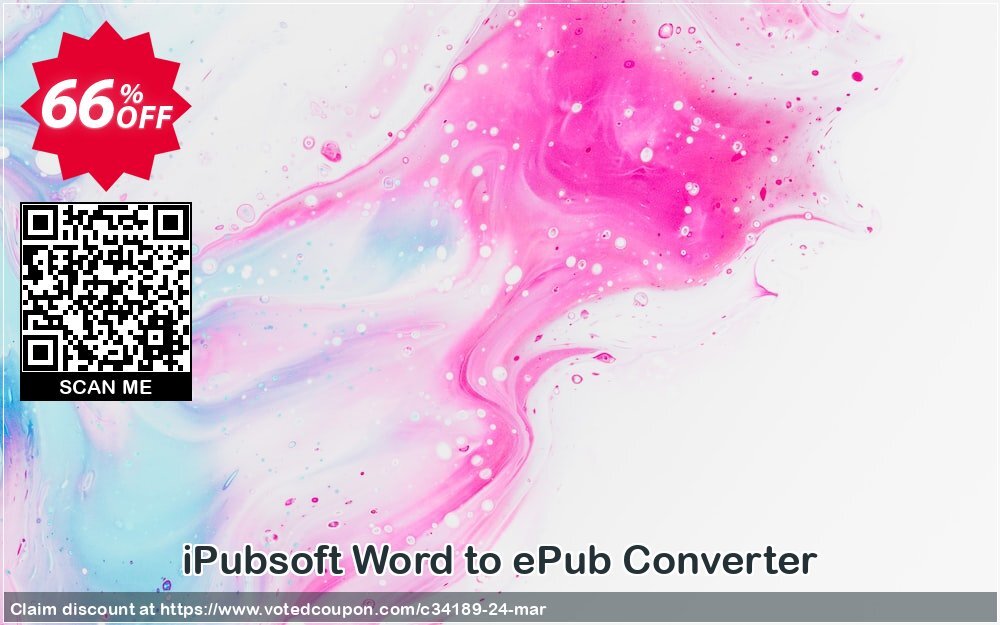 iPubsoft Word to ePub Converter Coupon, discount 65% disocunt. Promotion: 