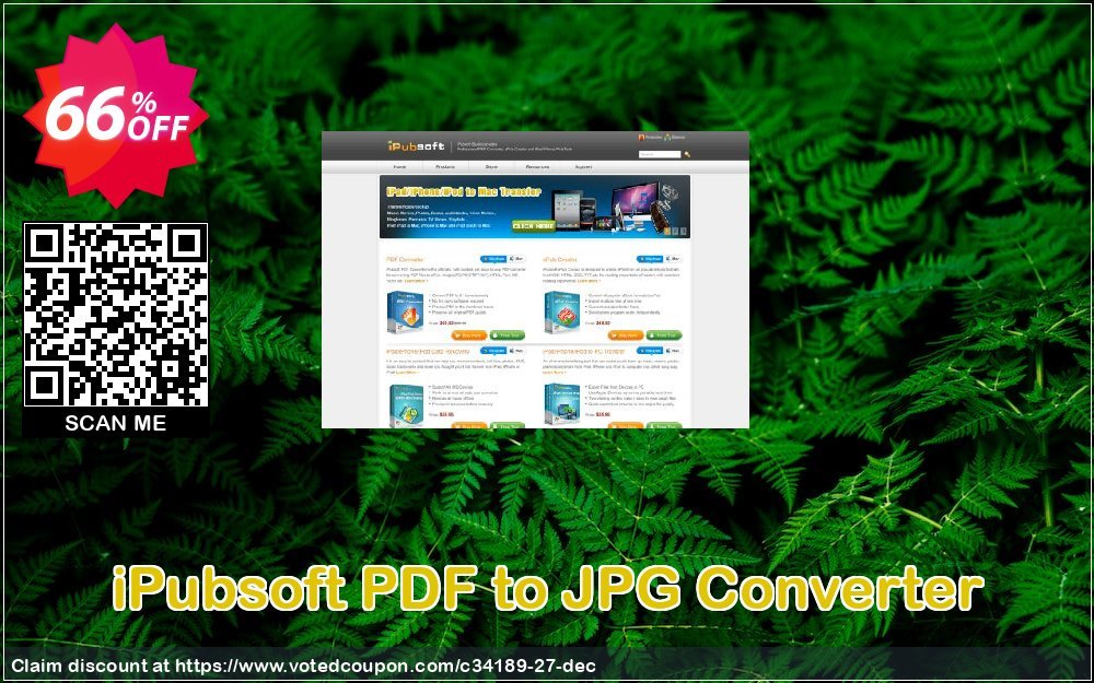 iPubsoft PDF to JPG Converter Coupon Code Apr 2024, 66% OFF - VotedCoupon