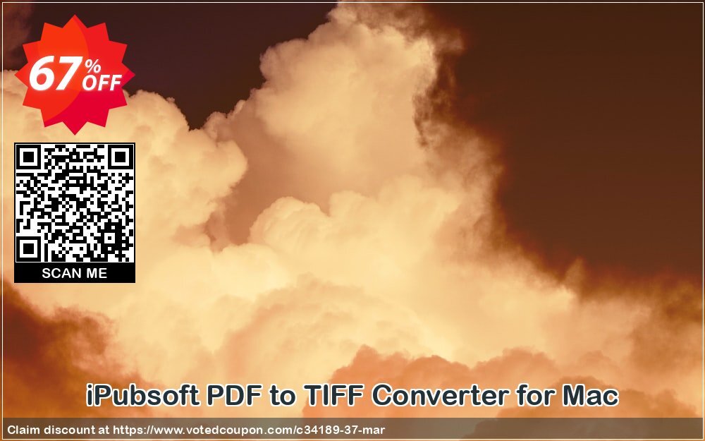 iPubsoft PDF to TIFF Converter for MAC Coupon, discount 65% disocunt. Promotion: 