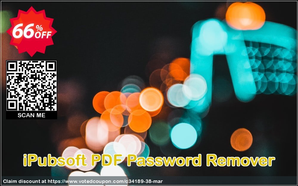 iPubsoft PDF Password Remover Coupon, discount 65% disocunt. Promotion: 