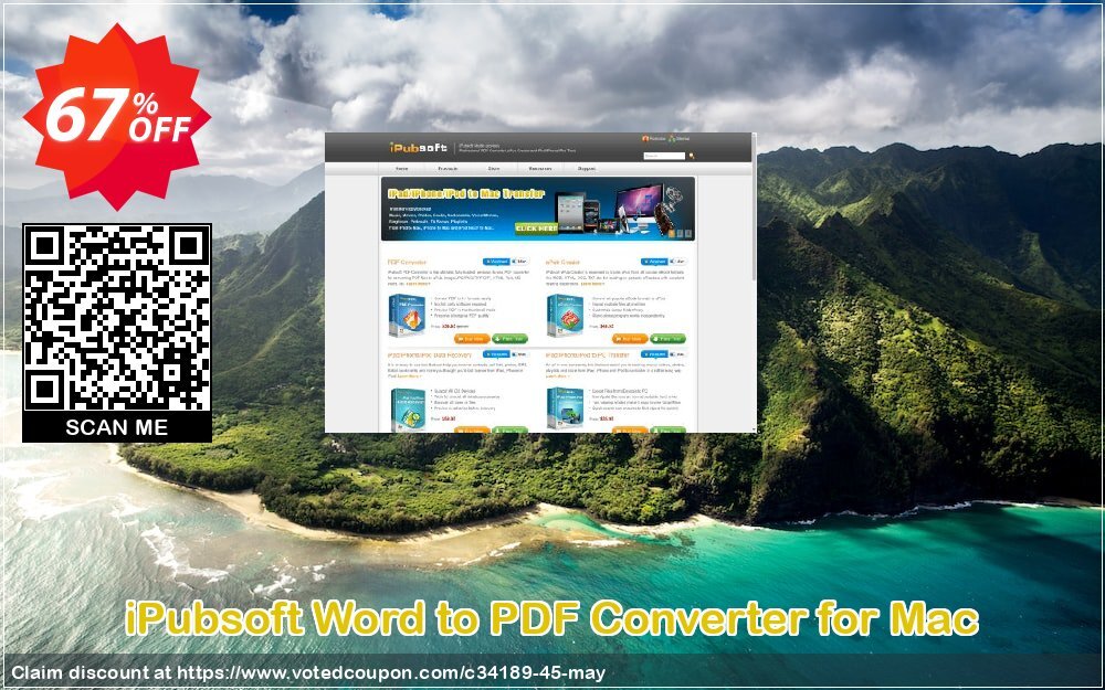 iPubsoft Word to PDF Converter for MAC Coupon Code May 2024, 67% OFF - VotedCoupon