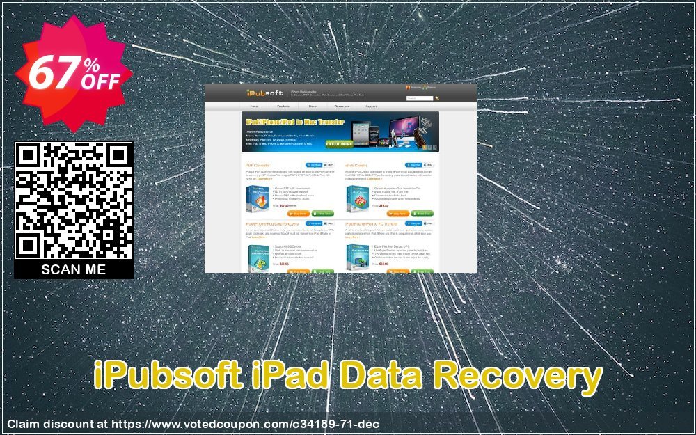 iPubsoft iPad Data Recovery Coupon Code Apr 2024, 67% OFF - VotedCoupon