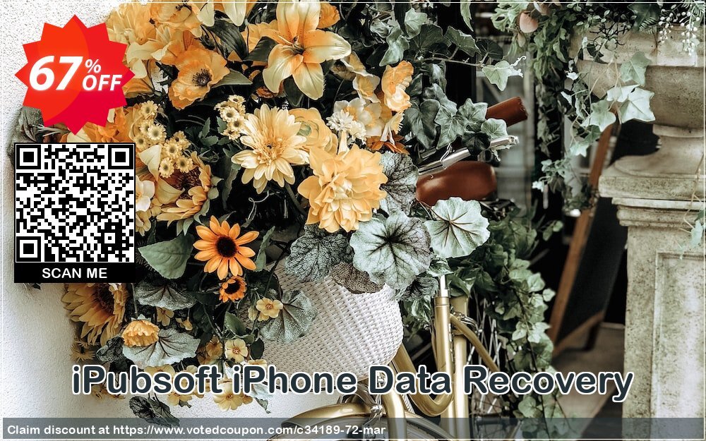 iPubsoft iPhone Data Recovery Coupon, discount 65% disocunt. Promotion: 